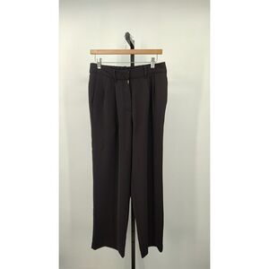 Quince Black Wide-Leg Trousers